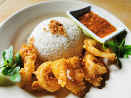 Nasi Cumi Goreng Tepung